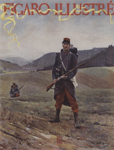 ダブルセントリー。ルフィガロイラストの表紙、1894年4月 作： Aime Nicolas after Morot